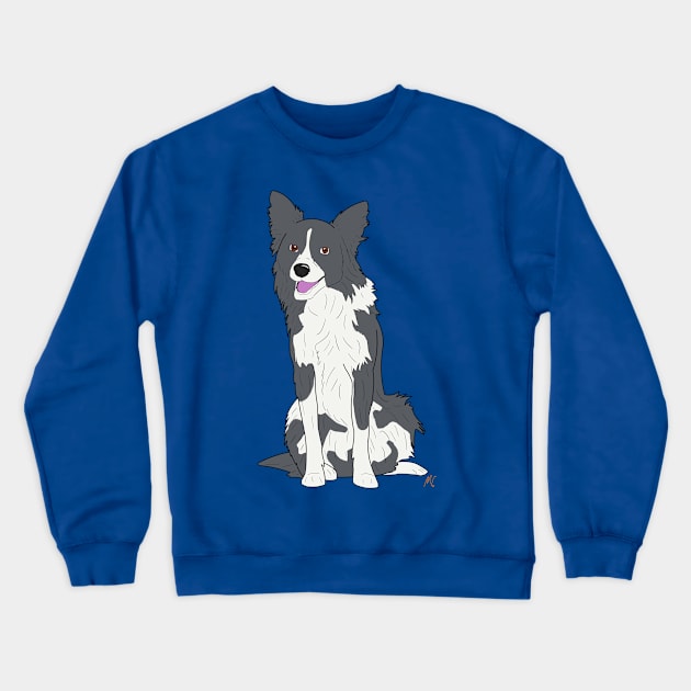 Border Collie Crewneck Sweatshirt by AMCArts